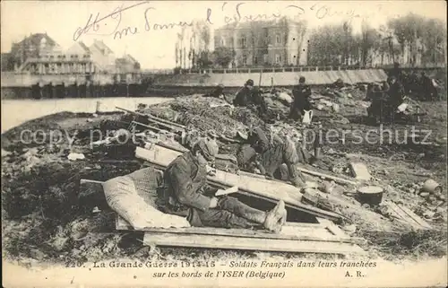 Yser Region Franzoesische Soldaten Kat. 