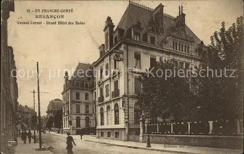 Besancon Doubs Avenue Carnot Grand Hotel des Bains Kat. Besancon