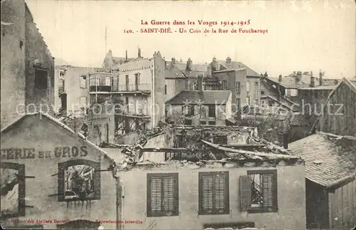 Saint Die des Vosges Rue de Foucharupt Kat. Saint Die des Vosges