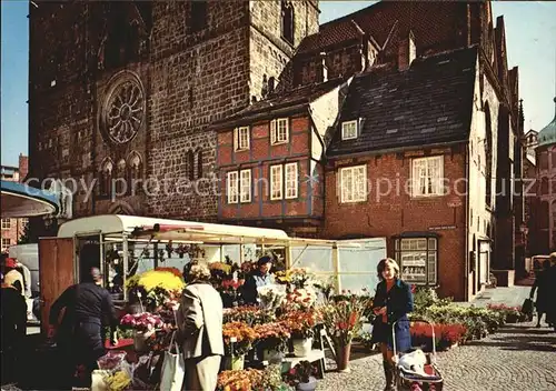 Bremen Frauenkirchhof Blumenmarkt Kat. Bremen