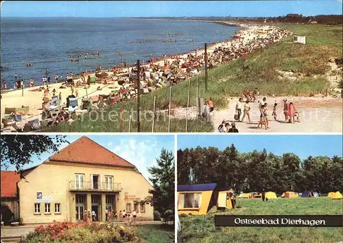 Dierhagen Ostseebad FDGB Erholungsheim Ernst Moritz Arndt Zeltplatz Kat. Dierhagen Ostseebad