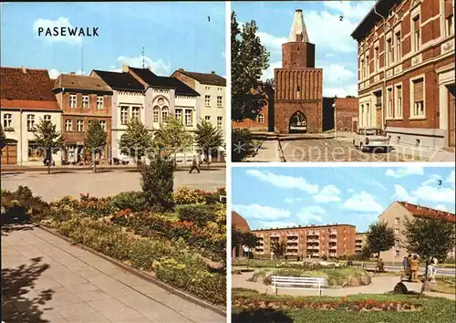 Pasewalk Mecklenburg Vorpommern Muehlentor Ernt Thaelmann Platz Kat. Pasewalk