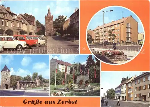 Zerbst Heidetor Magdeburger Tor Denkmal Alte Bruecke Kat. Zerbst