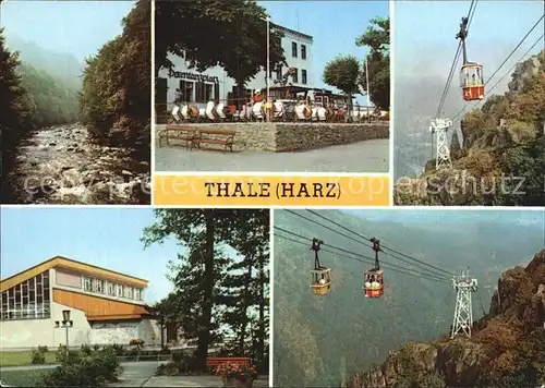 Thale Harz Bodetal Hexentanzplatz Bergstation Seilbahn Kat. Thale