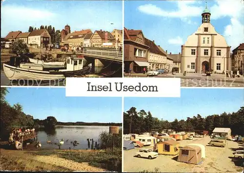 Insel Usedom Wolgast Hafen Rathaus Koelpinsee Zempin Campingplatz