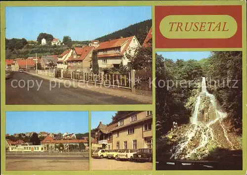 Trusetal Eisensteinstrasse Wasserfall HO Gaststaette Kat. Trusetal