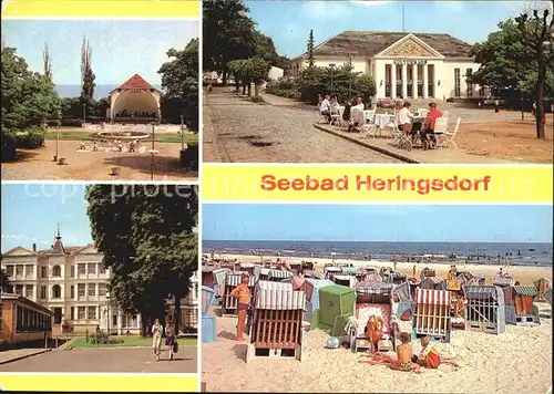 Heringsdorf Ostseebad Usedom Konzertplatz Kulturhaus FDGB Erholungsheim Einheit Strand Kat. Heringsdorf