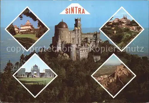 Sintra Schloss Ansichten Kat. Sintra