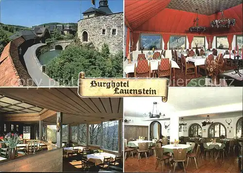 Lauenstein Oberfranken Burghotel auf Burg Lauenstein Kat. Ludwigsstadt