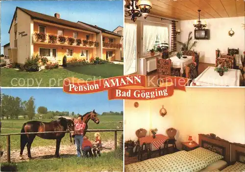 Bad Goegging Pension Amann Pferd  Kat. Neustadt a.d.Donau