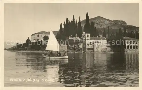 Punta San Vigilio Blick zur Kirche