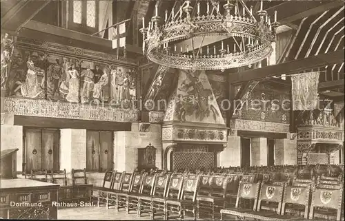 Dortmund Rathaus Saal Kronleuchter Kat. Dortmund