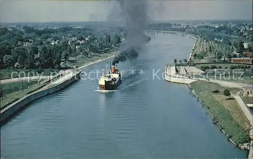 Welland Canada View from Main St. Bridge  Kat. Welland