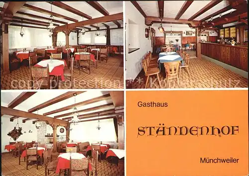 Muenchweiler Rodalb Gasthaus Staendenhof  Kat. Muenchweiler an der Rodalb