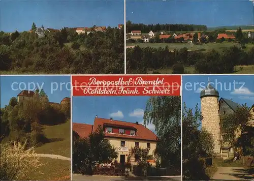 Kohlstein Berggasthof Brendel  Kat. Goessweinstein