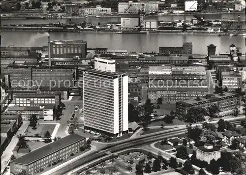 Ludwigshafen Rhein BASF Hochhaus Fliegeraufnahme Kat. Ludwigshafen am Rhein