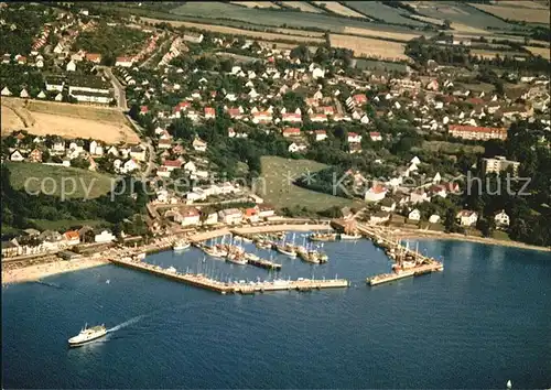 Moeltenort Ostseebad Hafen Fliegeraufnahme Kat. Heikendorf