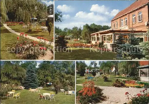 Emmen Nordheide Hotel Restaurant Kaffeegarten Park Gartenterrasse Kat. Hollenstedt