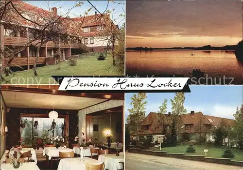 Malente Gremsmuehlen Pension Haus Locker Gaststube Panorama Kat. Malente