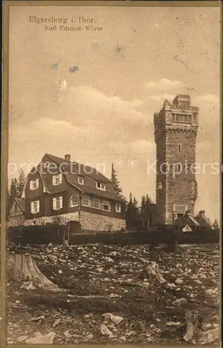 Elgersburg Karl Eduard Warte Aussichtsturm Kat. Elgersburg