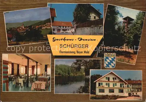 Thurmansbang Gasthaus Hubert Schuerger  Kat. Thurmansbang