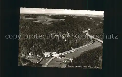 Doos Forchheim Fliegeraufnahme Gasthof Heinlein  Kat. Forchheim