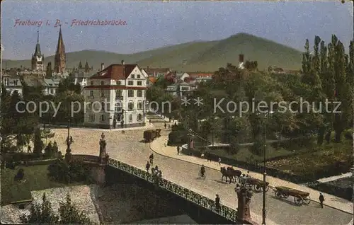 Freiburg Breisgau Friedrichsbruecke Kat. Freiburg im Breisgau