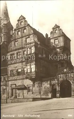 Bamberg Alte Hofhaltung Kat. Bamberg