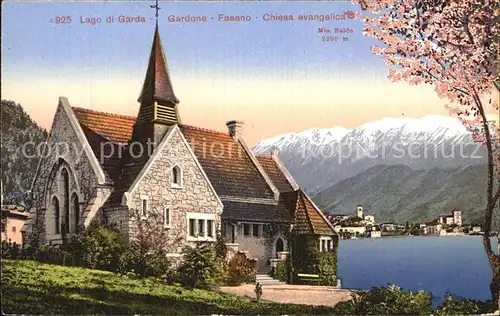 Fasano Lago di Garda Evangelische Kirche Kat. Italien