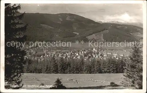 Neustadt Schwarzwald Panorama mit Hochfirst und Feldberg