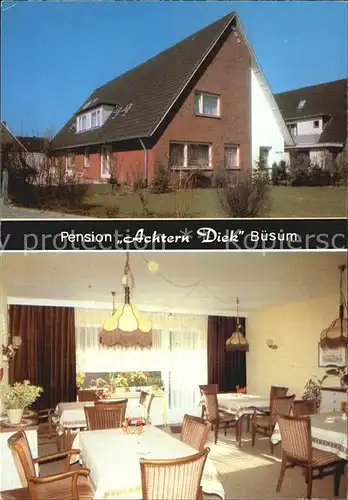 Buesum Nordseebad Hotel Pension Achtern Diek Gaststube Kat. Buesum