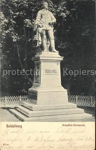 Heidelberg Neckar Scheffel Denkmal Kat. Heidelberg