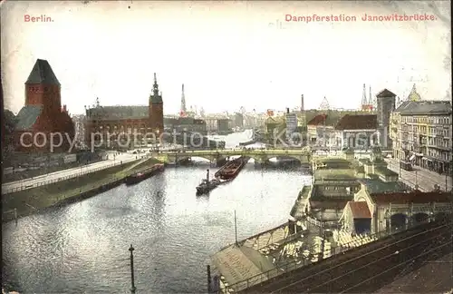 Berlin Dampferstation Janowitzbruecke Kat. Berlin