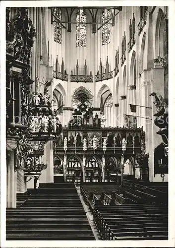 Luebeck Marienkirche Mittelschiff Kat. Luebeck