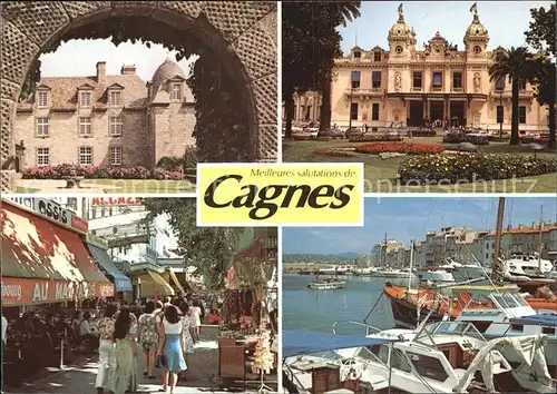 Cagnes sur Mer Schloss Hafen  Kat. Cagnes sur Mer