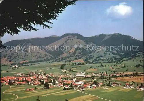 Unterammergau Blick zum Hoernle Kat. Unterammergau