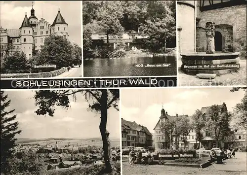 Schleusingen HOG Haus am See Bertholdsburg Rathaus Kat. Schleusingen