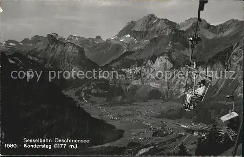 Kandersteg BE Sesselbahn Oeschinensee Kat. Kandersteg