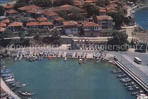 Nessebar Fliegeraufnahme Hafen / Bulgarien /