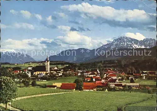 Teisendorf Oberbayern mit Hochstaufen und Untersberg Kat. Teisendorf