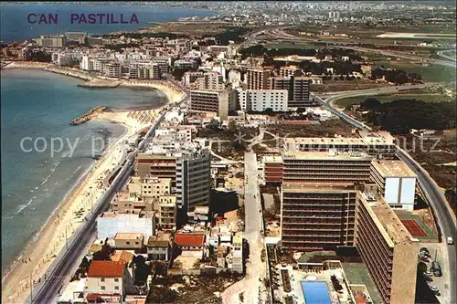 Can Pastilla Palma de Mallorca Fliegeraufnahme mit Strand Kat. Palma de Mallorca