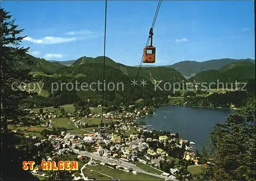 St Gilgen Salzkammergut mit Seilbahn Kat. St Gilgen Wolfgangsee