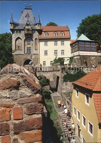 Meissen Elbe Sachsen Schlossstufen zum mittleren Burgtor Kat. Meissen