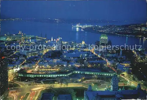 Quebec Fliegeraufnahme mit Hafen Kat. Quebec