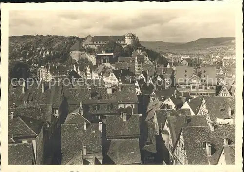 Tuebingen Burg Stadtansicht Kat. Tuebingen