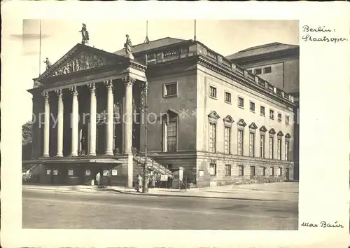 Berlin Staatsoper  Kat. Berlin