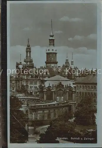 Dresden Schloss Zwinger Kat. Dresden Elbe