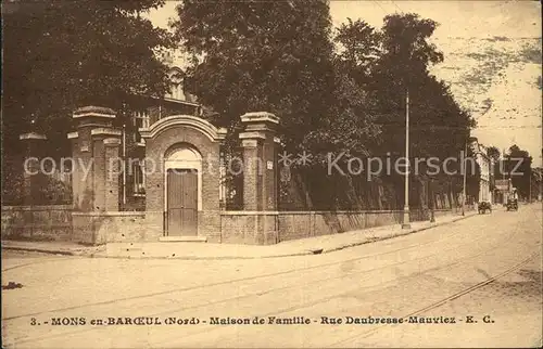 Mons en Baroeul Maison de Famille Rue Daubresse Mauviez Kat. 0