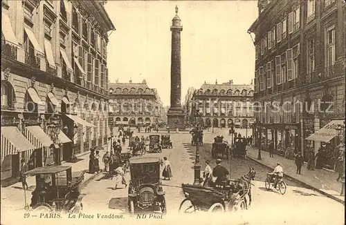 Paris Place Vendome Colonne Kat. Paris