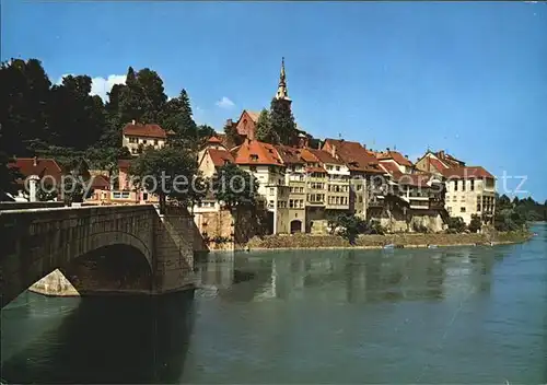 Laufenburg Baden Teilansicht Rheinbruecke Kat. Laufenburg (Baden)